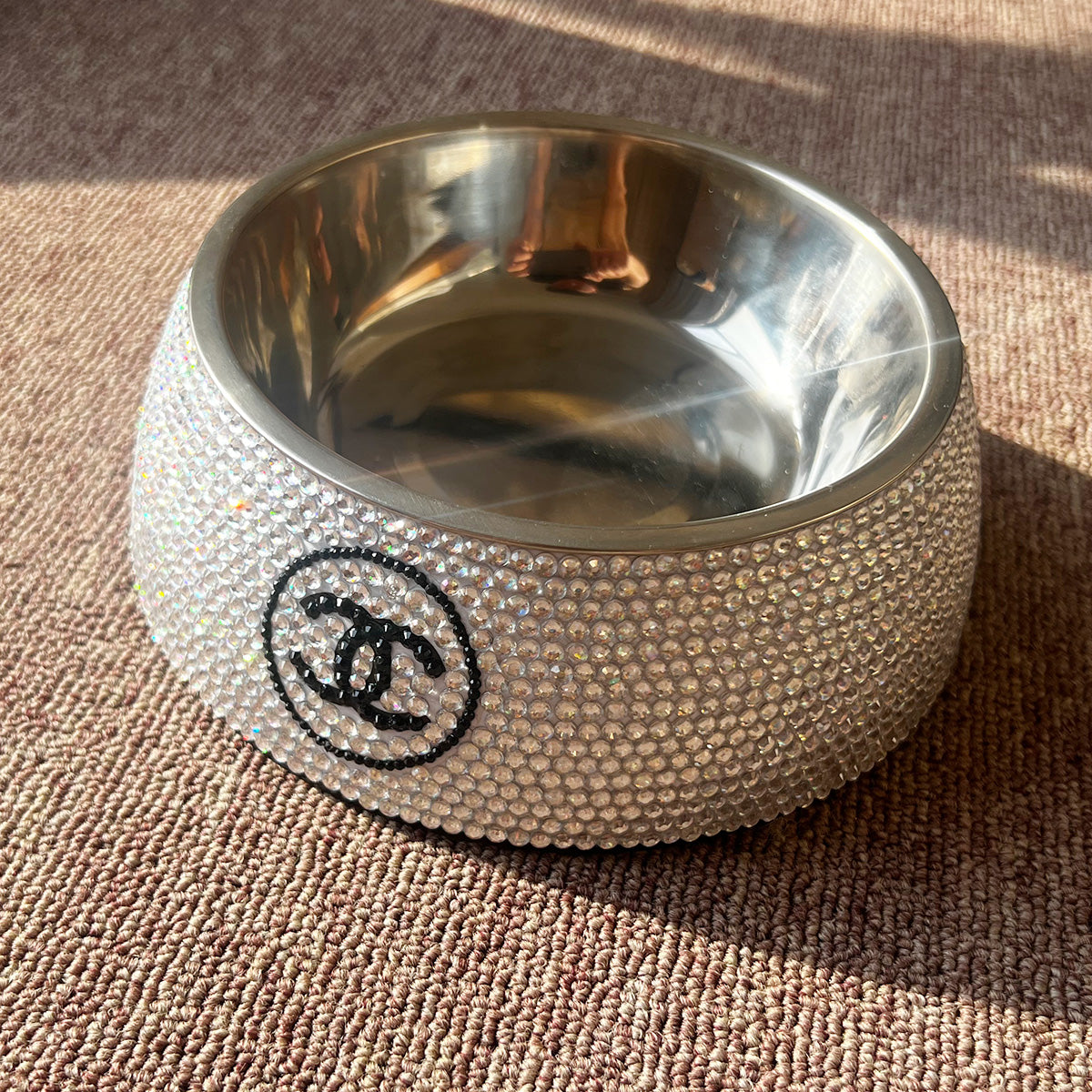 Crystal CC Dog Bowl