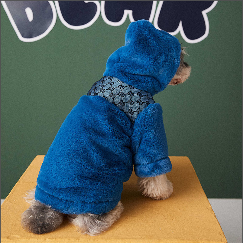 Blue Dog Face GG Jacket