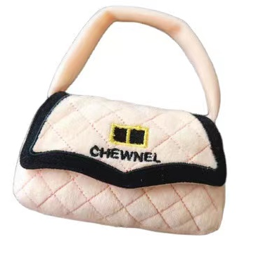 Pink Chewnel Purse Squeaker Toy