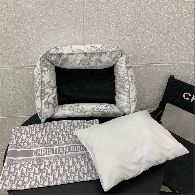 Grey CD Pillow Dog Bed
