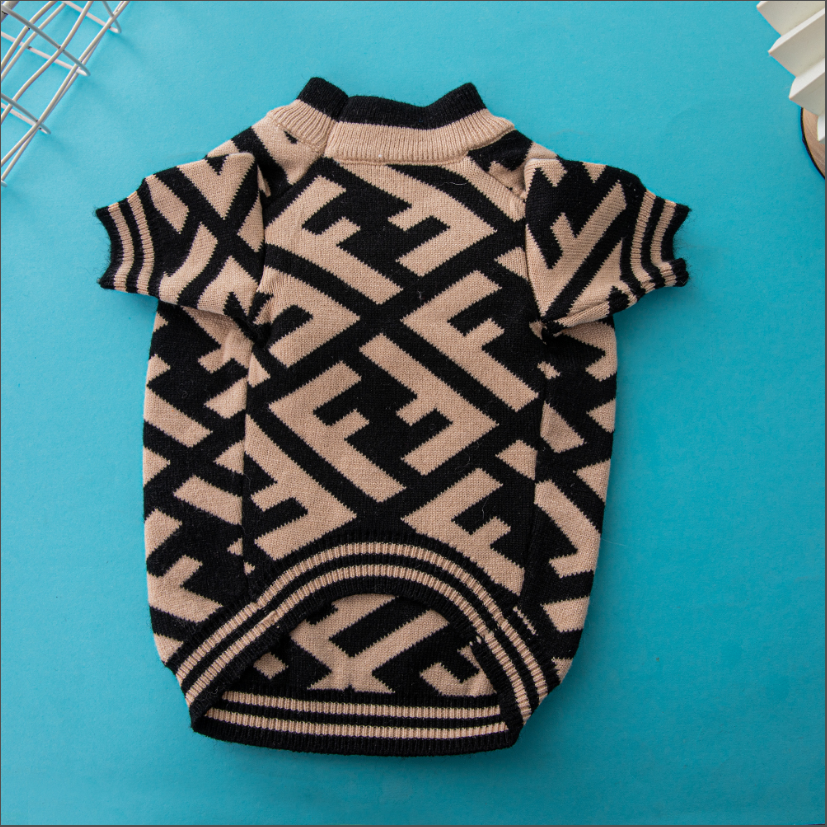 Tan Black Big FF Sweater