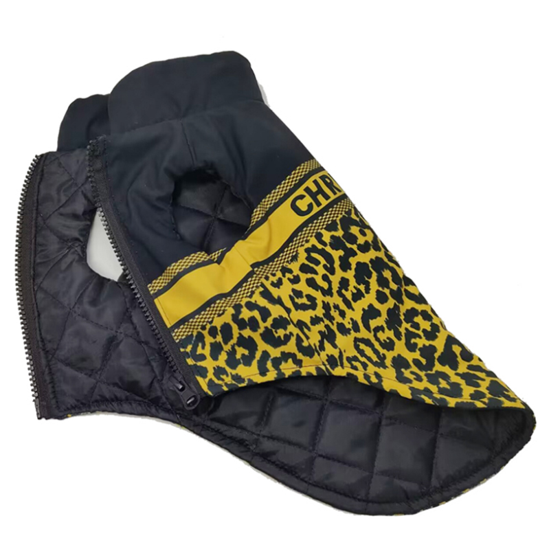 Blue Yellow CD Puffer Vest