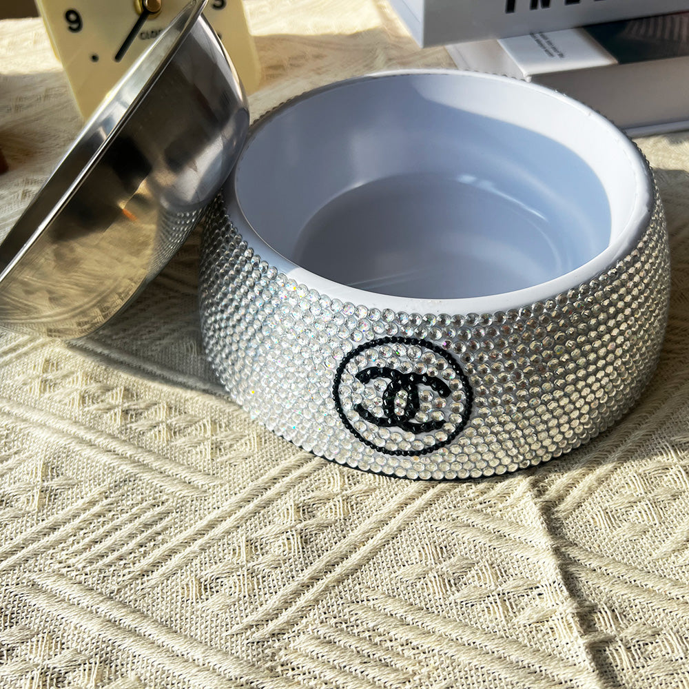 Crystal CC Dog Bowl