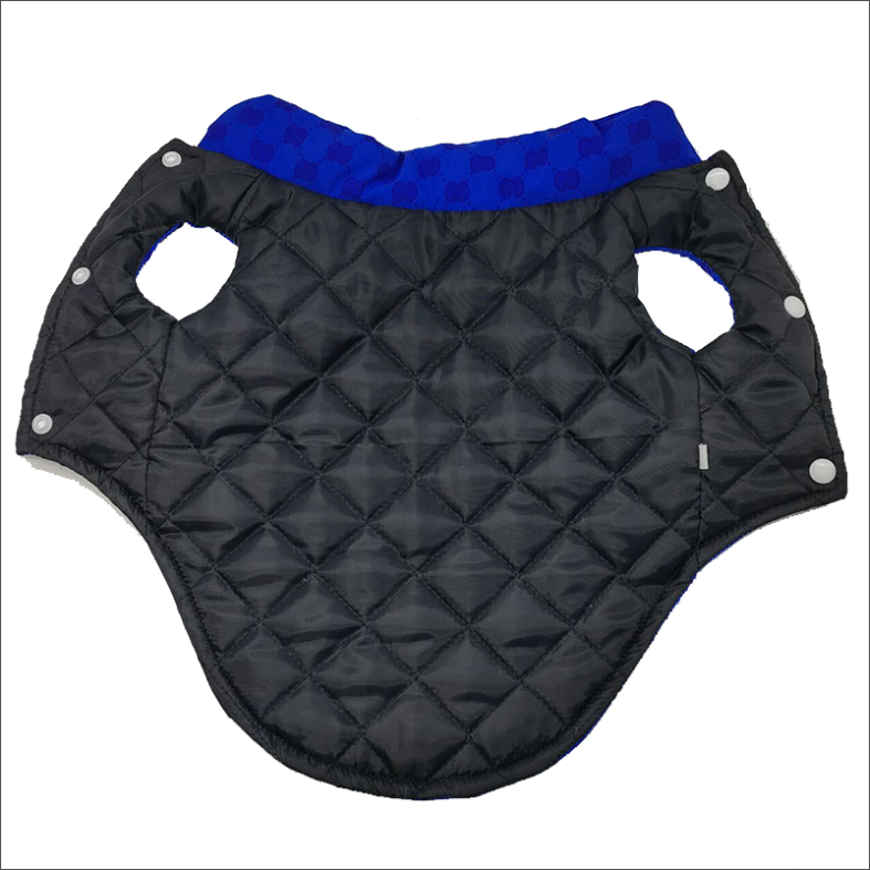 Blue GG Puffer Vest
