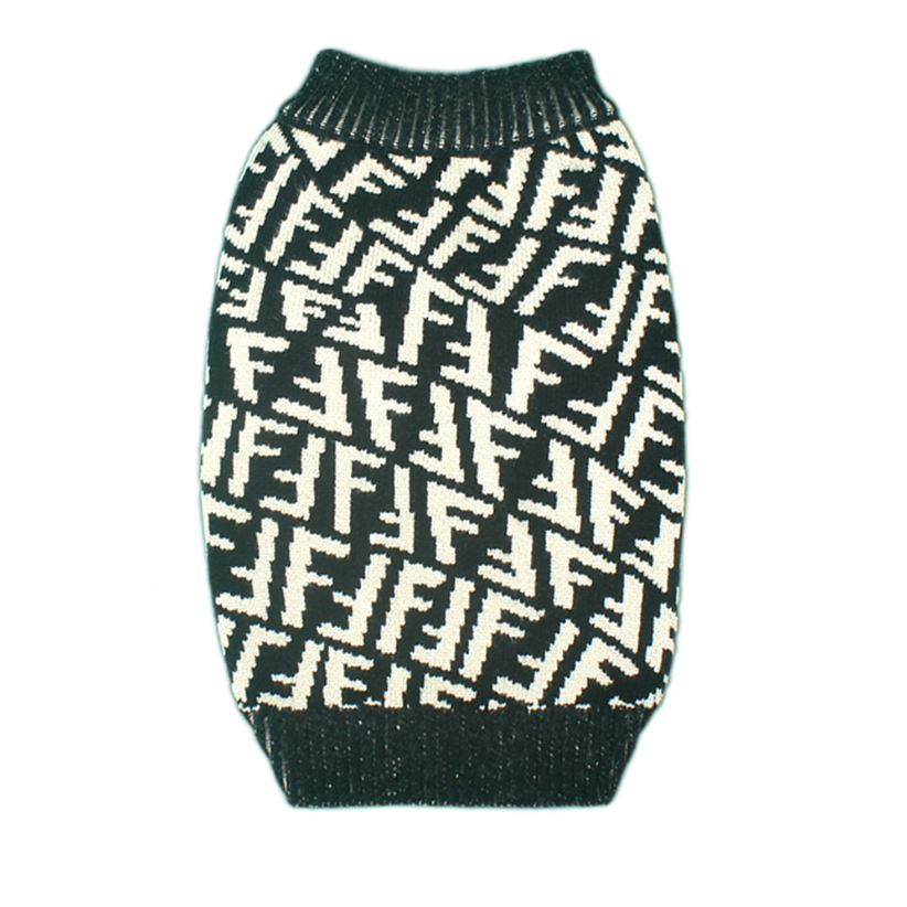 Black White Swirl FF Sweater