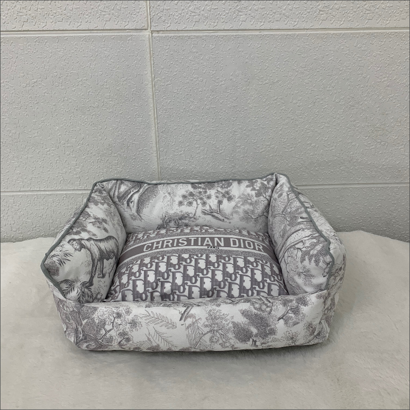 Grey CD Pillow Dog Bed