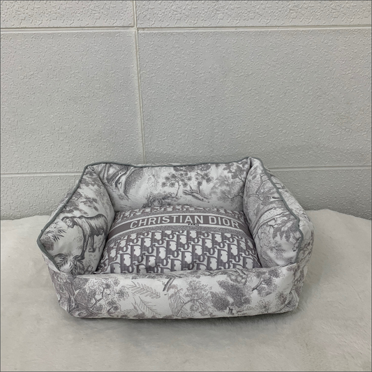 Grey CD Pillow Dog Bed