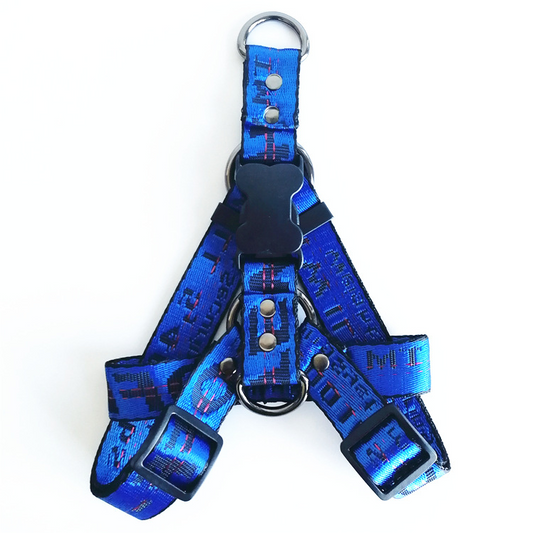 Blue On White Harness
