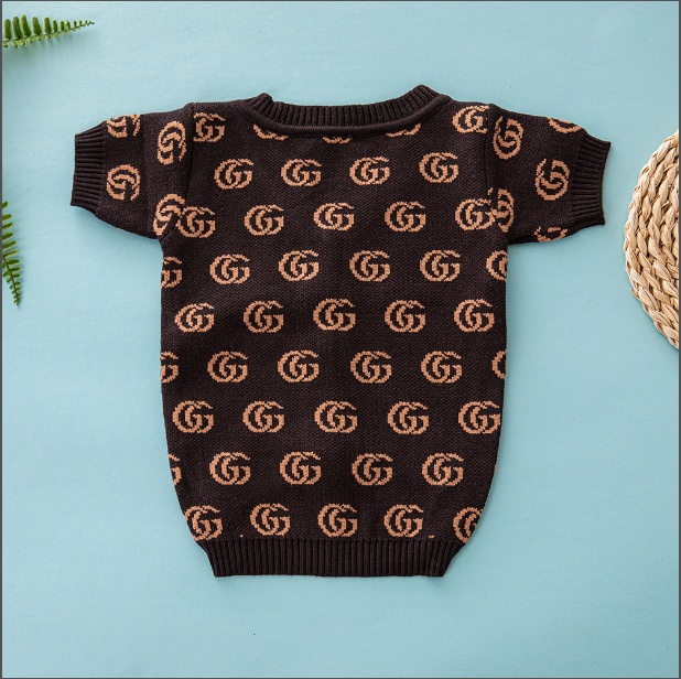 Brown Tan GG Cardigan Sweater