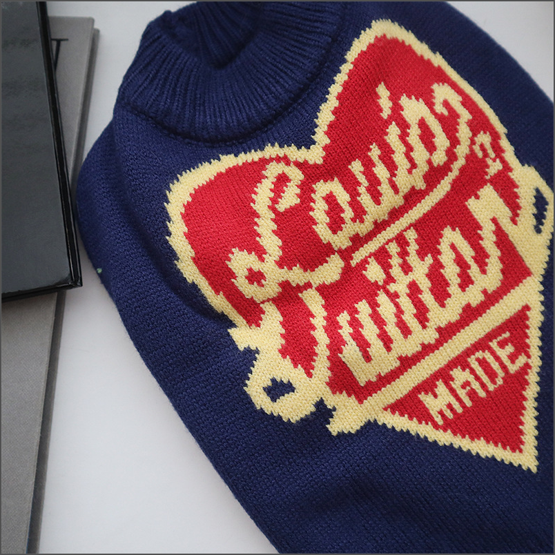 Navy Heart LV Sweater