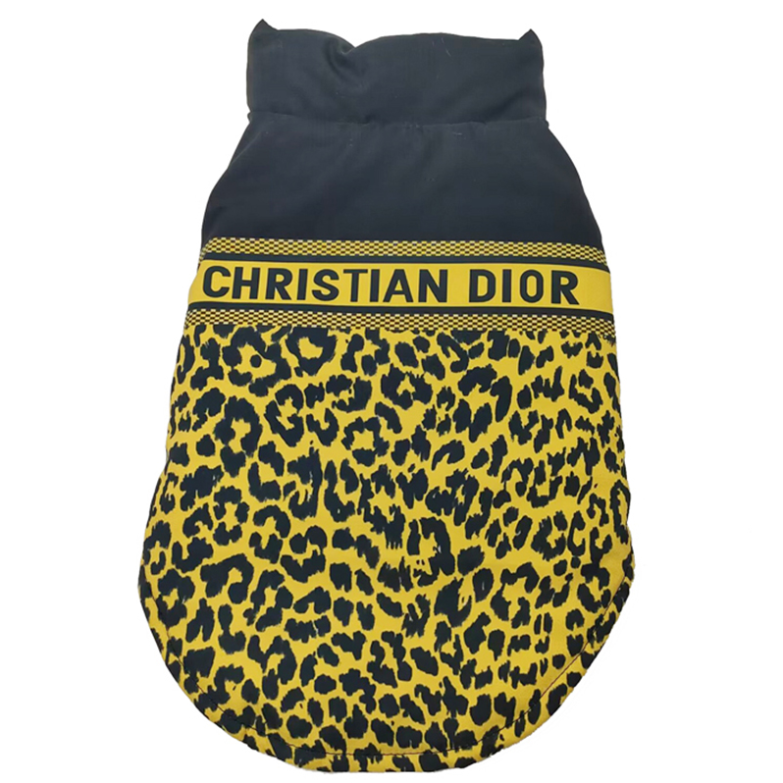 Blue Yellow CD Puffer Vest