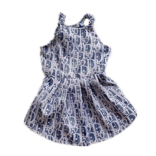 Navy CD Scrunch Dress