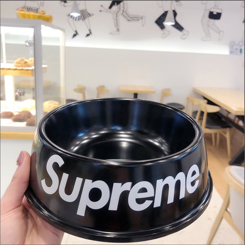 Red Black Sup Dog Bowl
