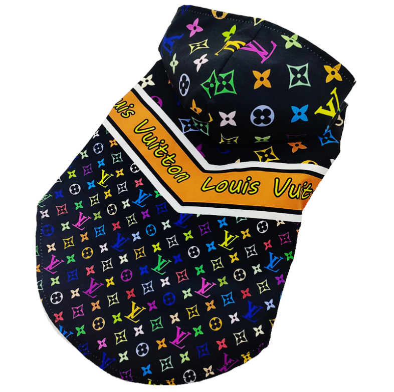 Black LV Multicolor Zip Jacket