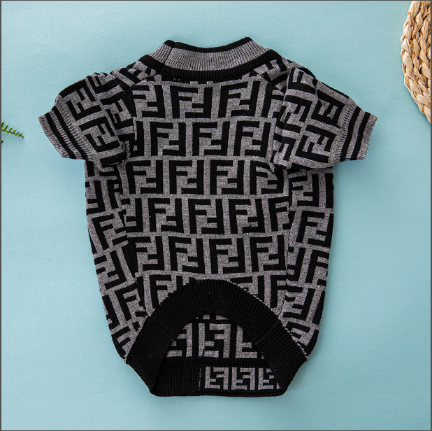 Grey Black FF Sweater