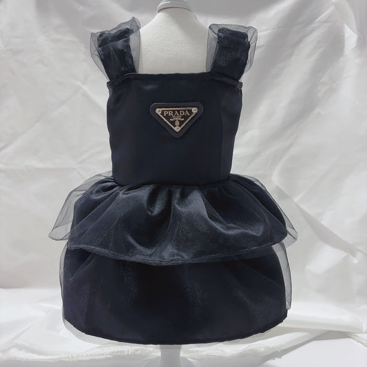 Black Pr Ruffle Dress