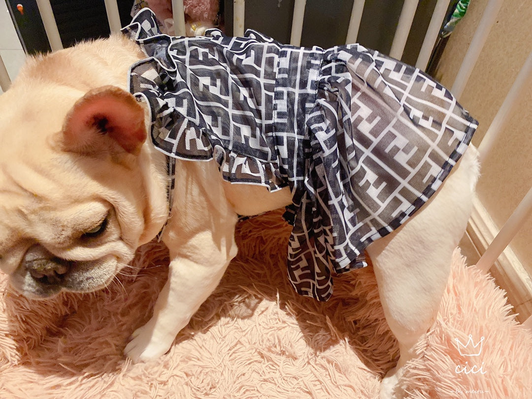 Black White FF Tutu Dress