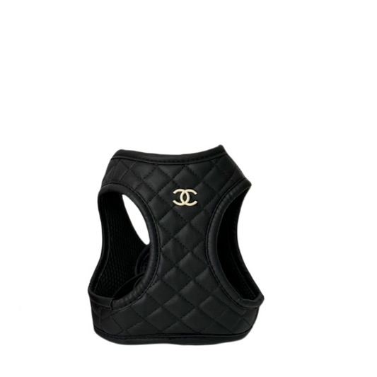 Gold Stamp Black CC Harness