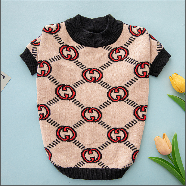 Tan Orange Link GG Sweater