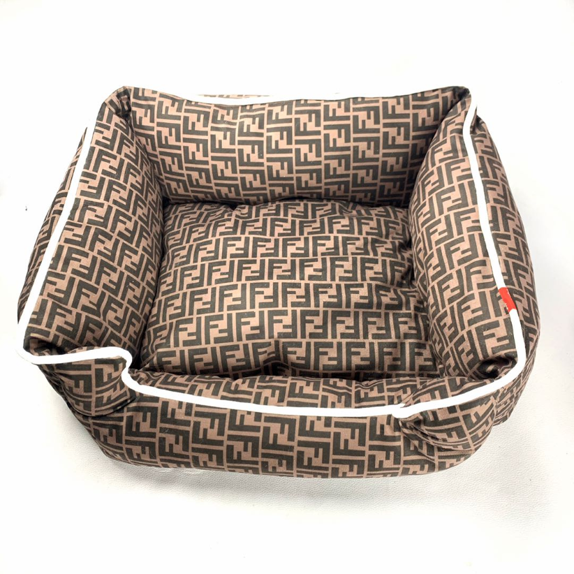 Brown FF Pillow Dog Bed