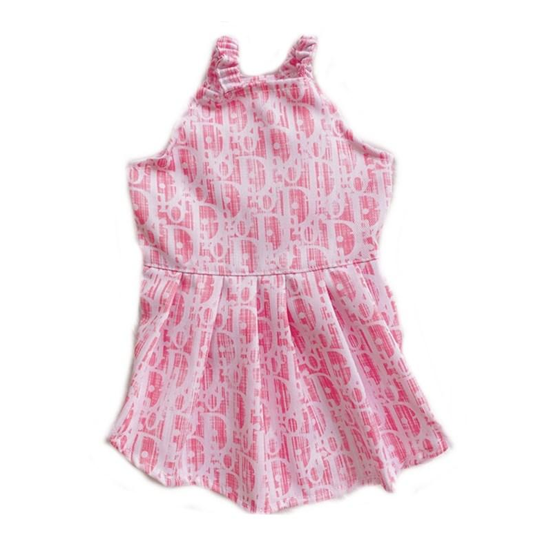 Pink CD Scrunch Dress