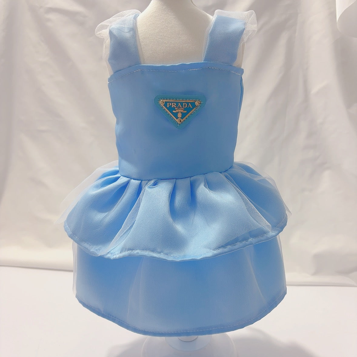 Blue Pr Ruffle Dress