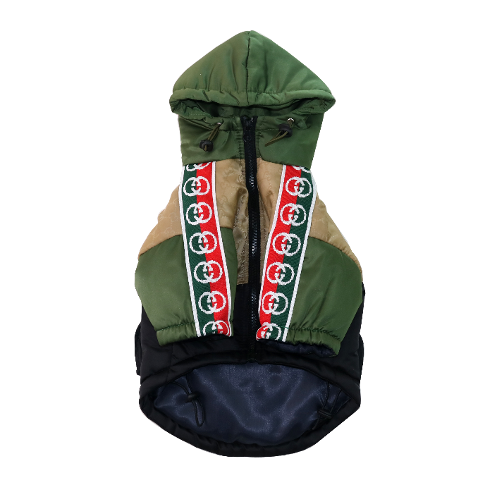 Black Olive GG Zipper Jacket