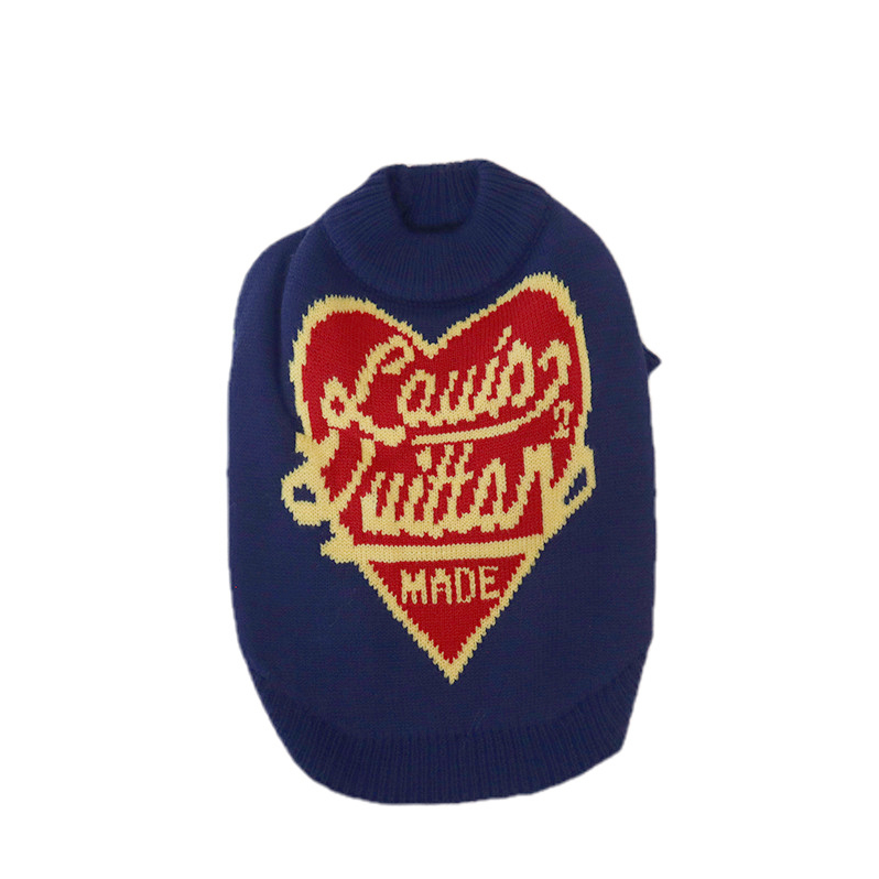 Navy Heart LV Sweater