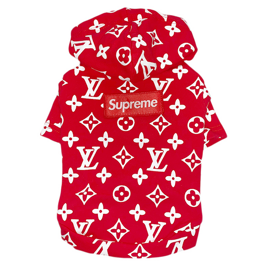 Red LV Sup Hoodie