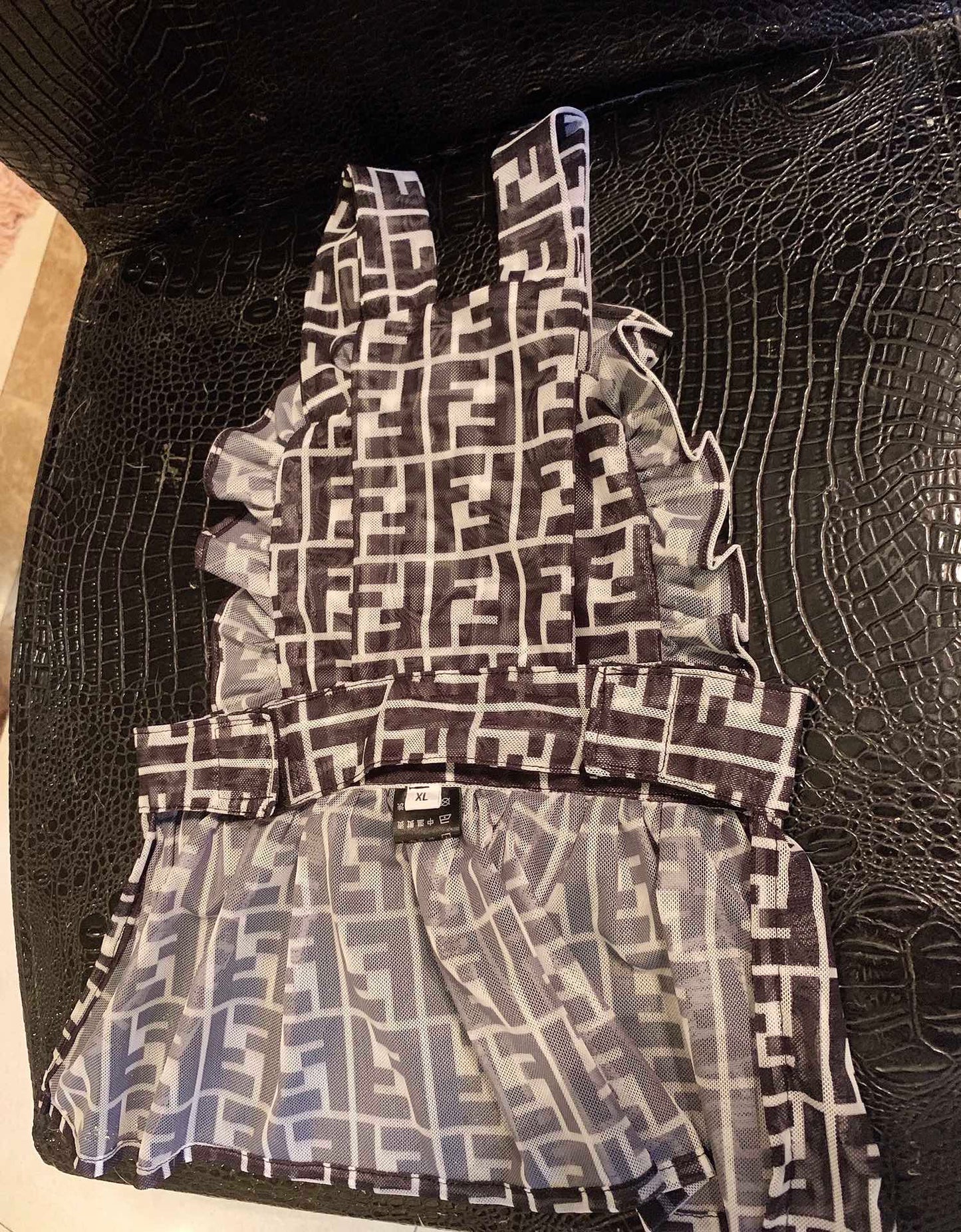 Black White FF Tutu Dress