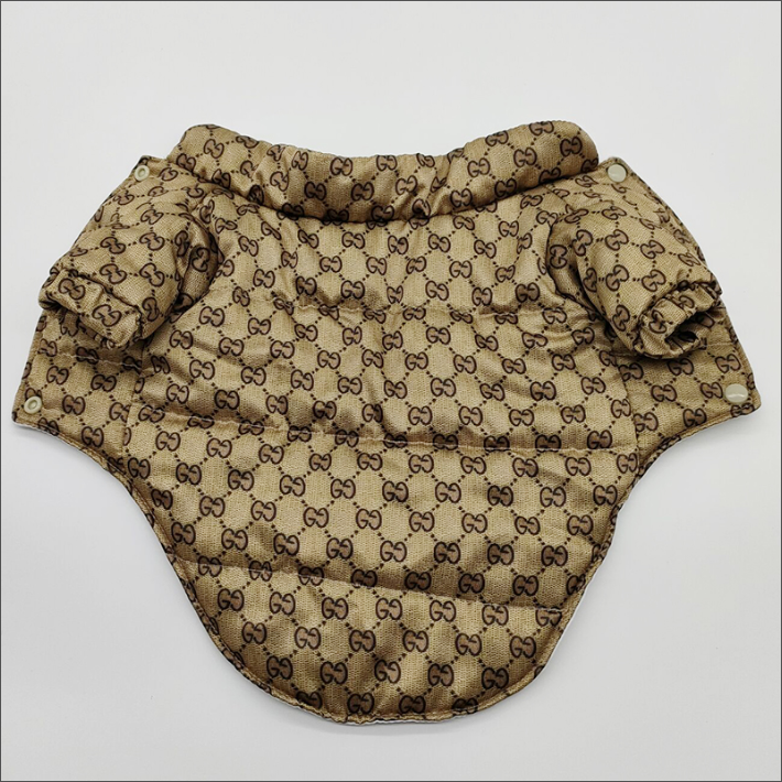 Tan GG Puffer Jacket