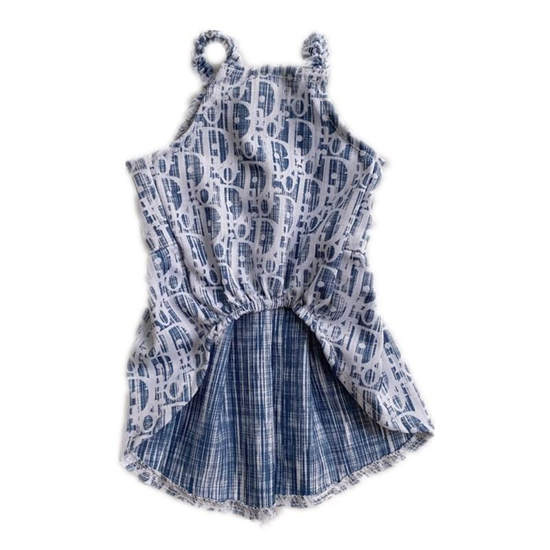 Navy CD Scrunch Dress