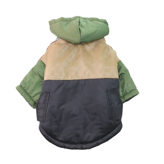 Black Olive GG Zipper Jacket