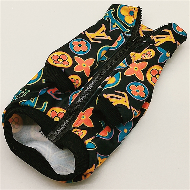 Black Multicolor Big LV Jacket