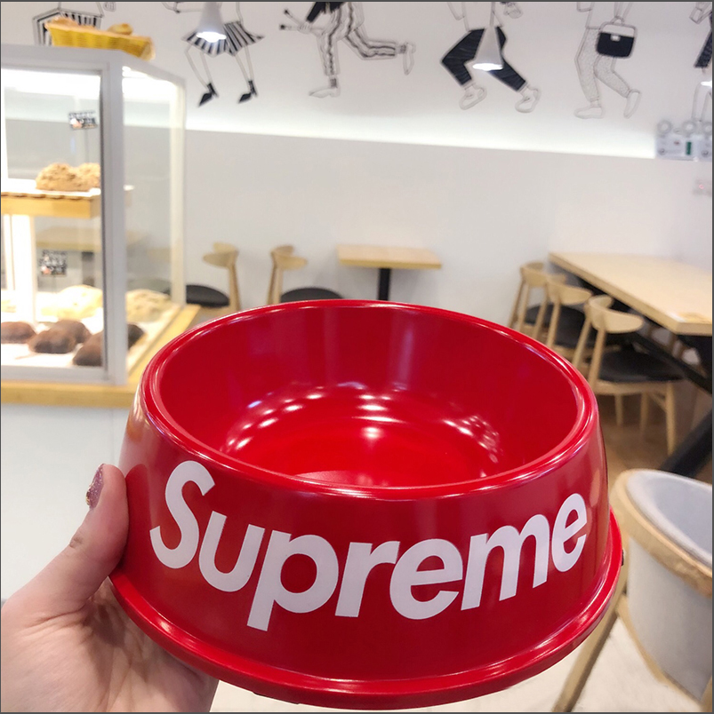Red Black Sup Dog Bowl