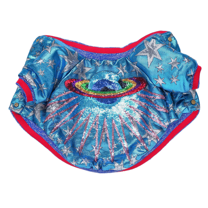 Blue Sequin Galaxy Jacket