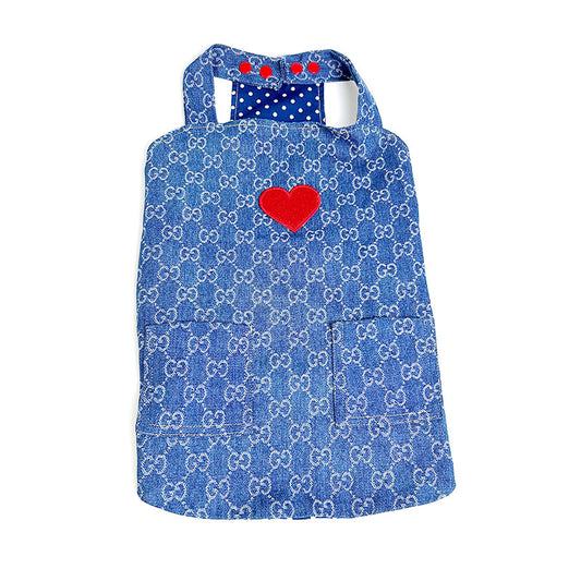 Denim GG Heart Dress