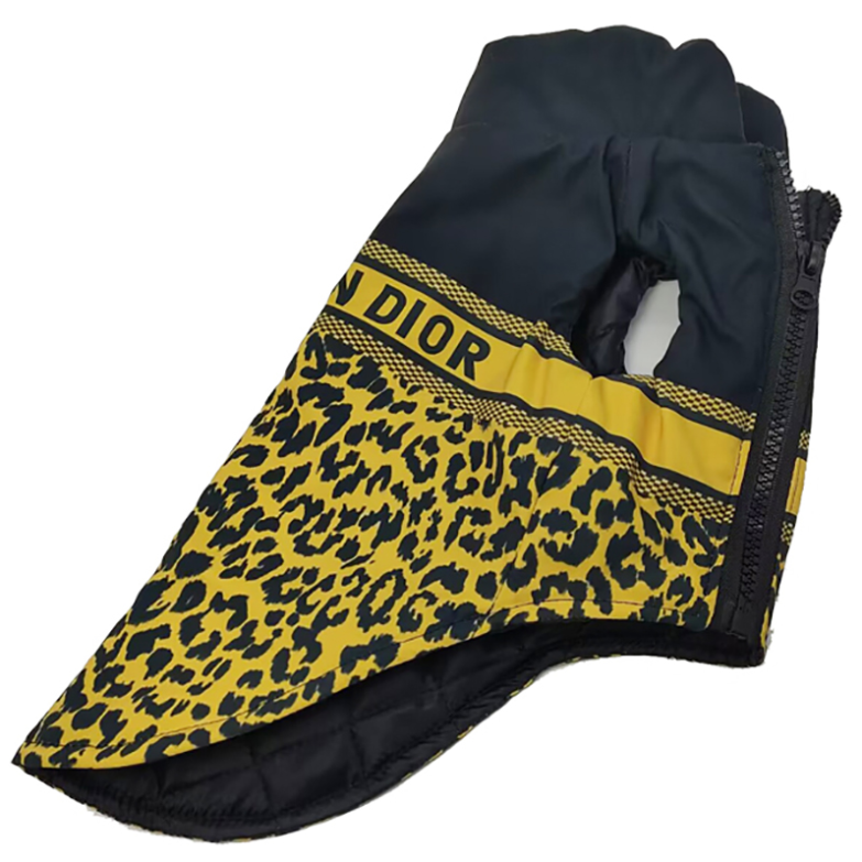 Blue Yellow CD Puffer Vest