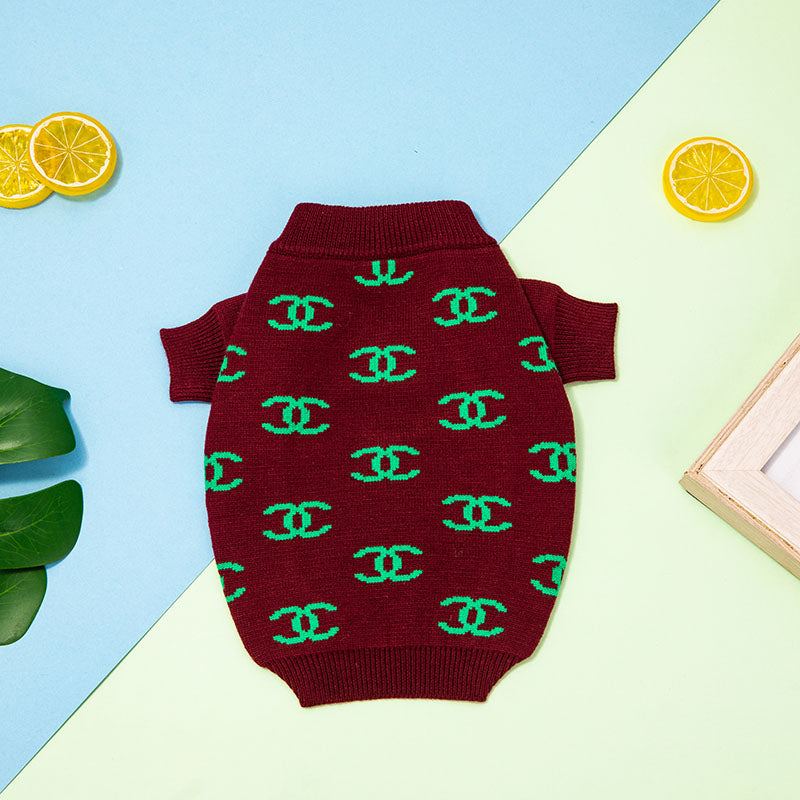 Maroon Lime CC  Sweater