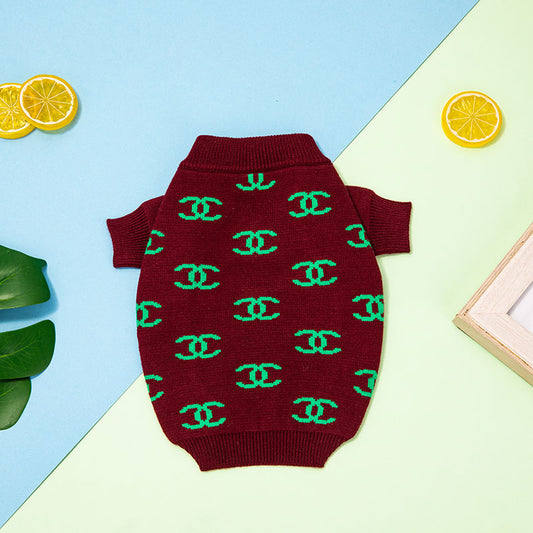 Maroon Lime CC  Sweater