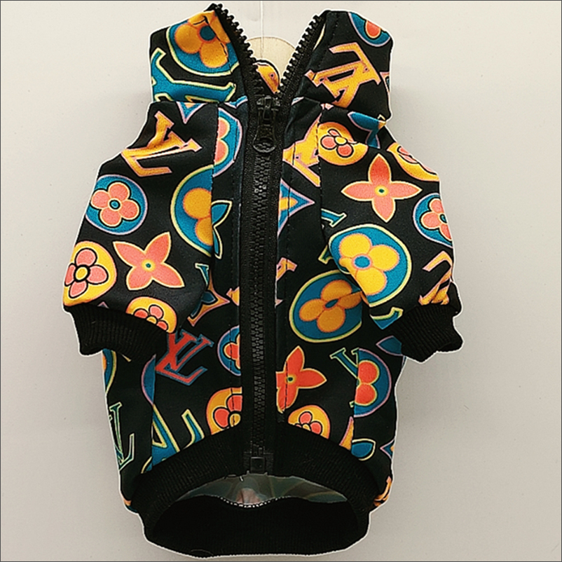 Black Multicolor Big LV Jacket