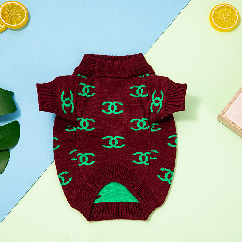 Maroon Lime CC  Sweater