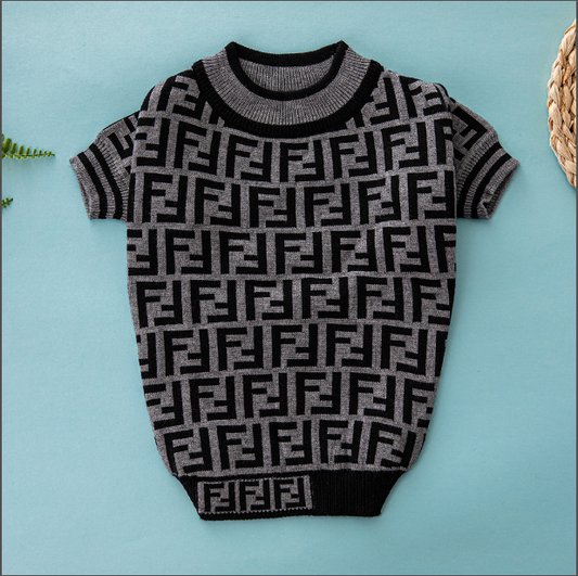 Grey Black FF Sweater