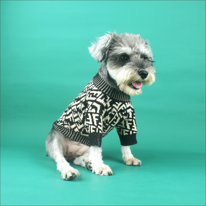 Black White Swirl FF Sweater