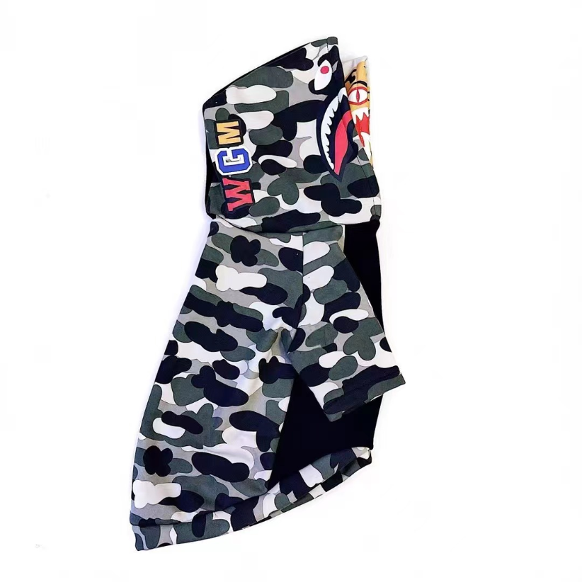 Black Camo Split Shark Hoodie