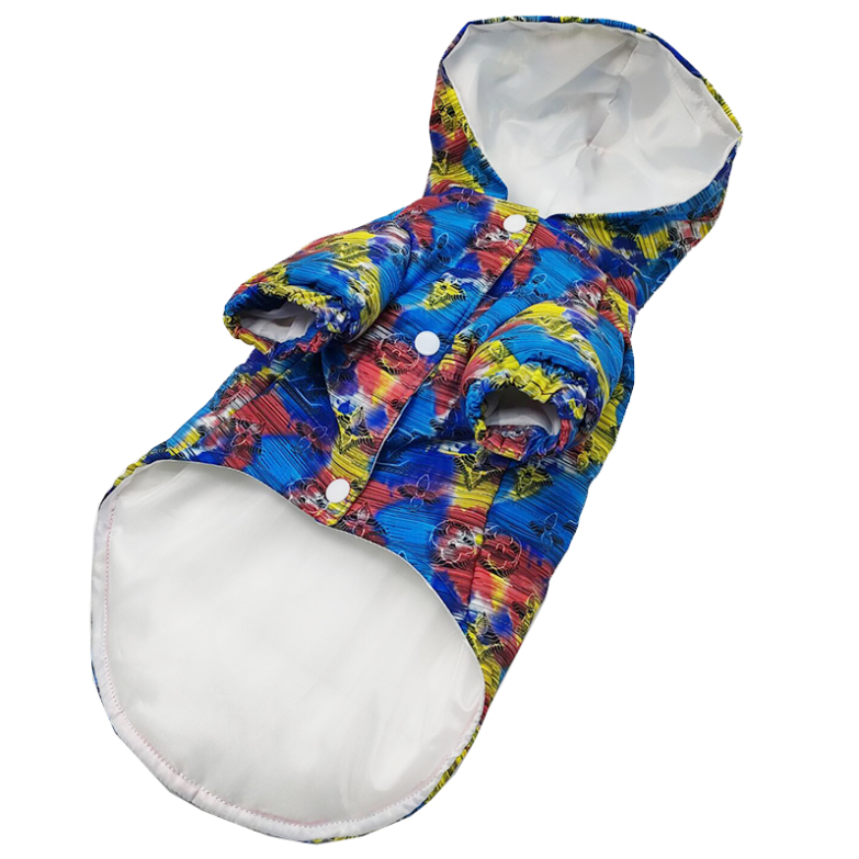 Blue LV Watercolor Hooded Jacket