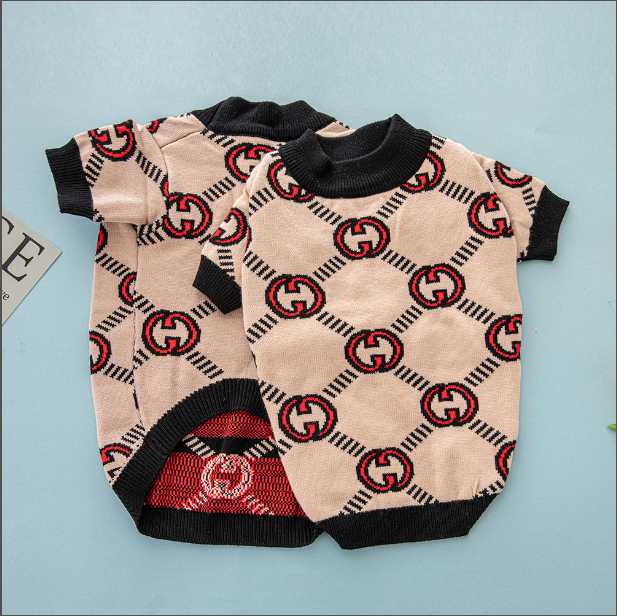 Tan Orange Link GG Sweater