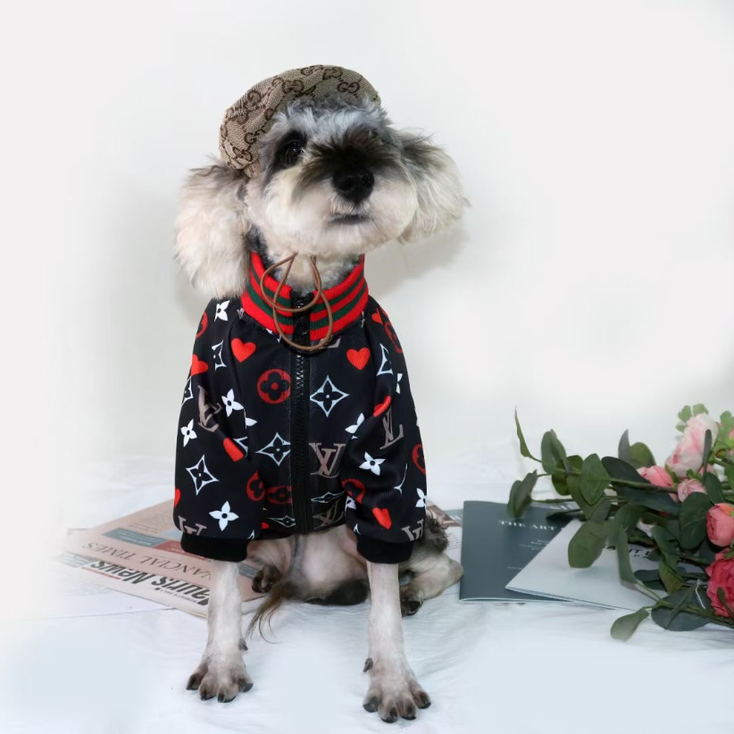 Black LV Heart Jacket