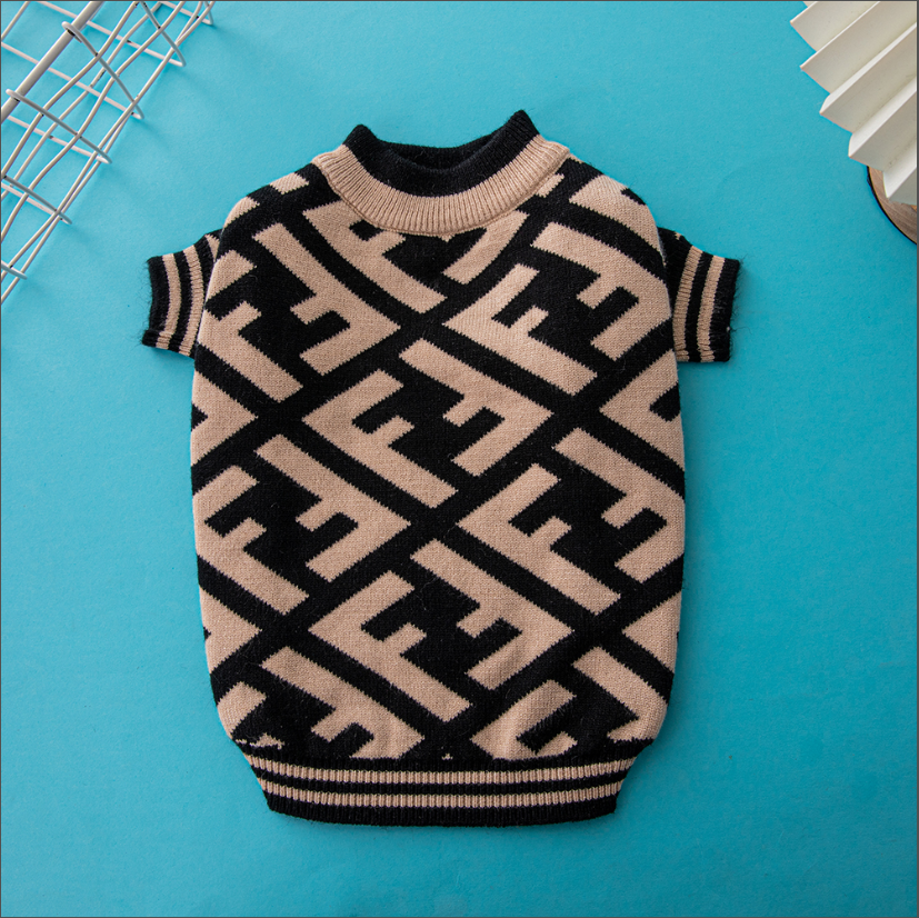 Tan Black Big FF Sweater