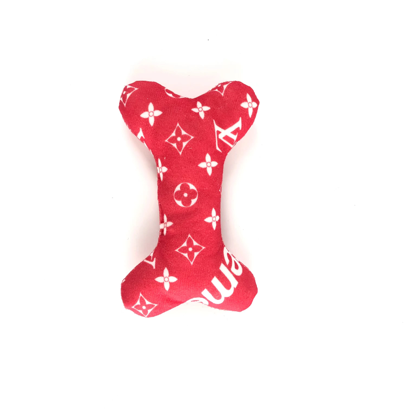 Red Sup LV Squeaker Toy